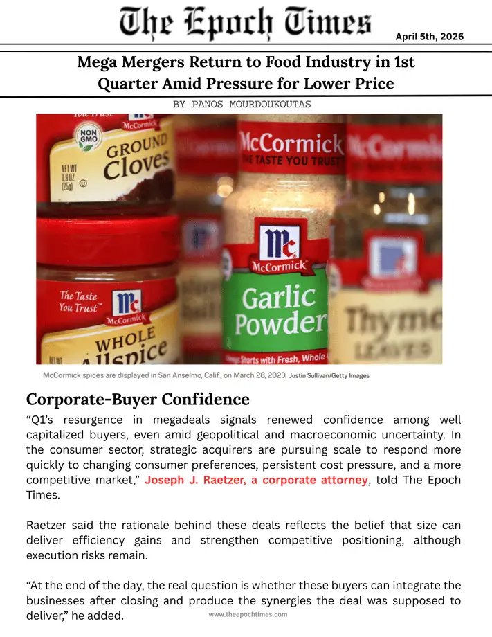 Joseph J. Raetzer, MBA, JD